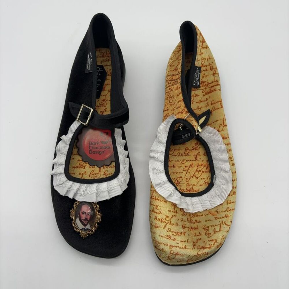 Hot Chocolate Design Flats with Portrait Medallion